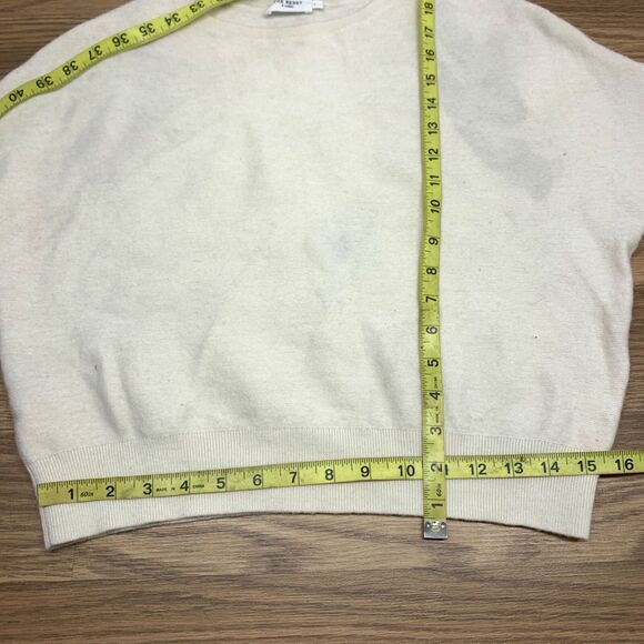 The Reset R Label Womens Sweater Size Large Cream Wool Dolman Sleeve Minimalist - Picture 6 of 10